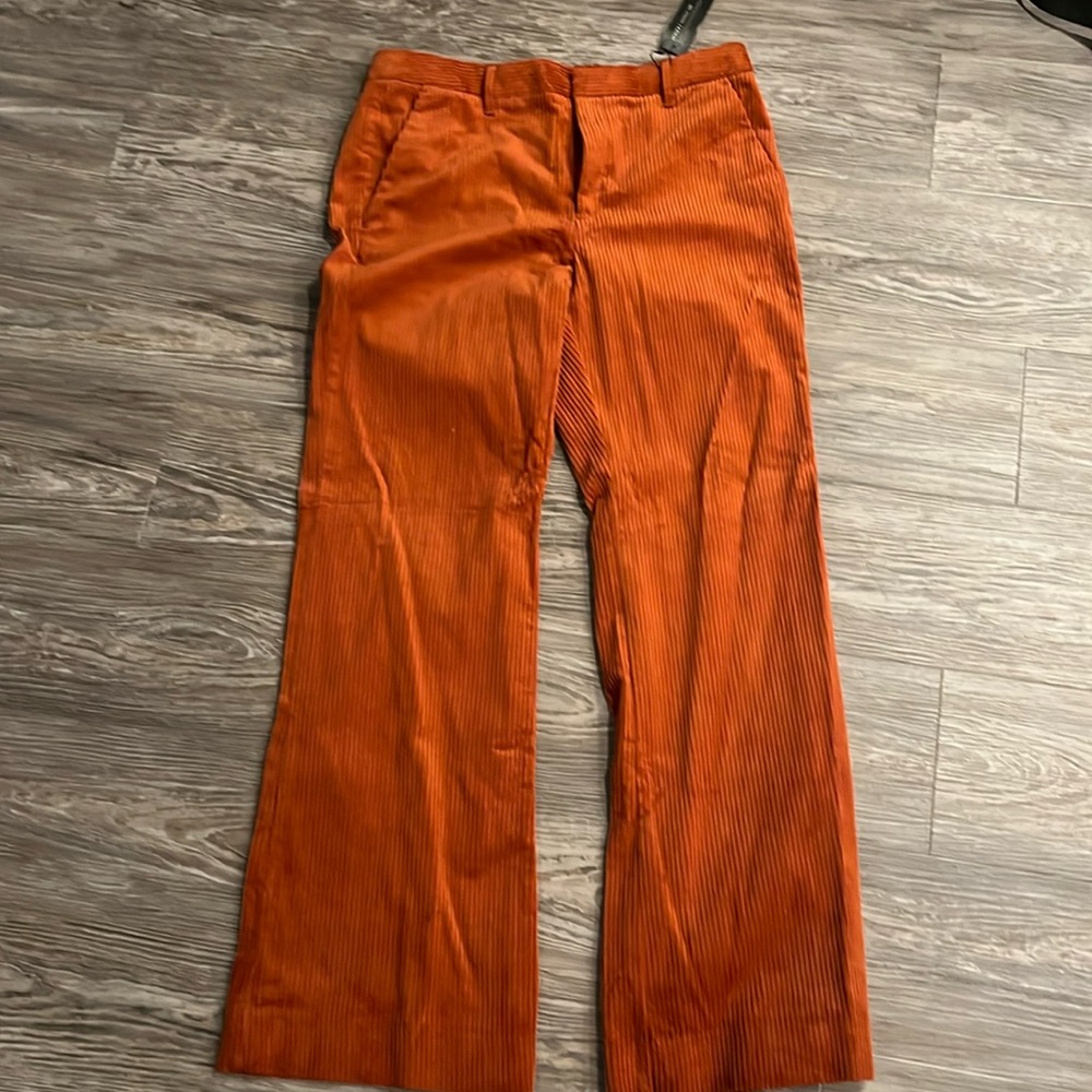 Banana Republic Orange corduroy bootcut pants 10